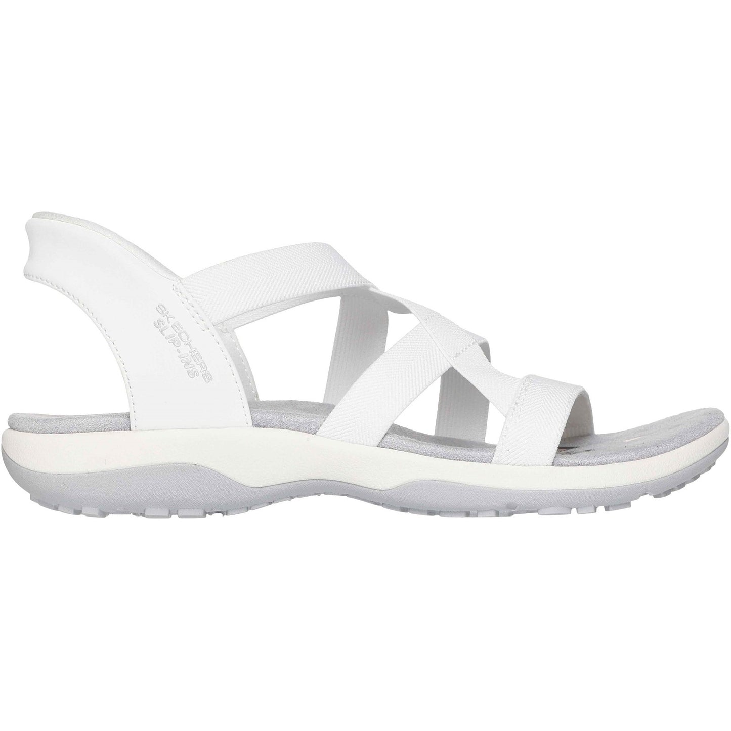 Skechers Reggae Slim Stretch Flex Womens White Sandal