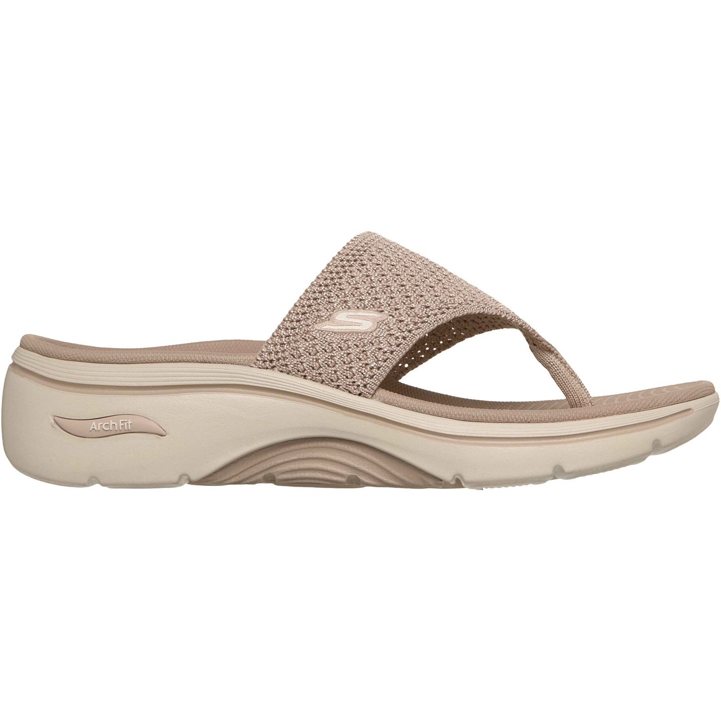 Skechers Go Walk Arch Fit 2.0 Womens Taupe Sandal