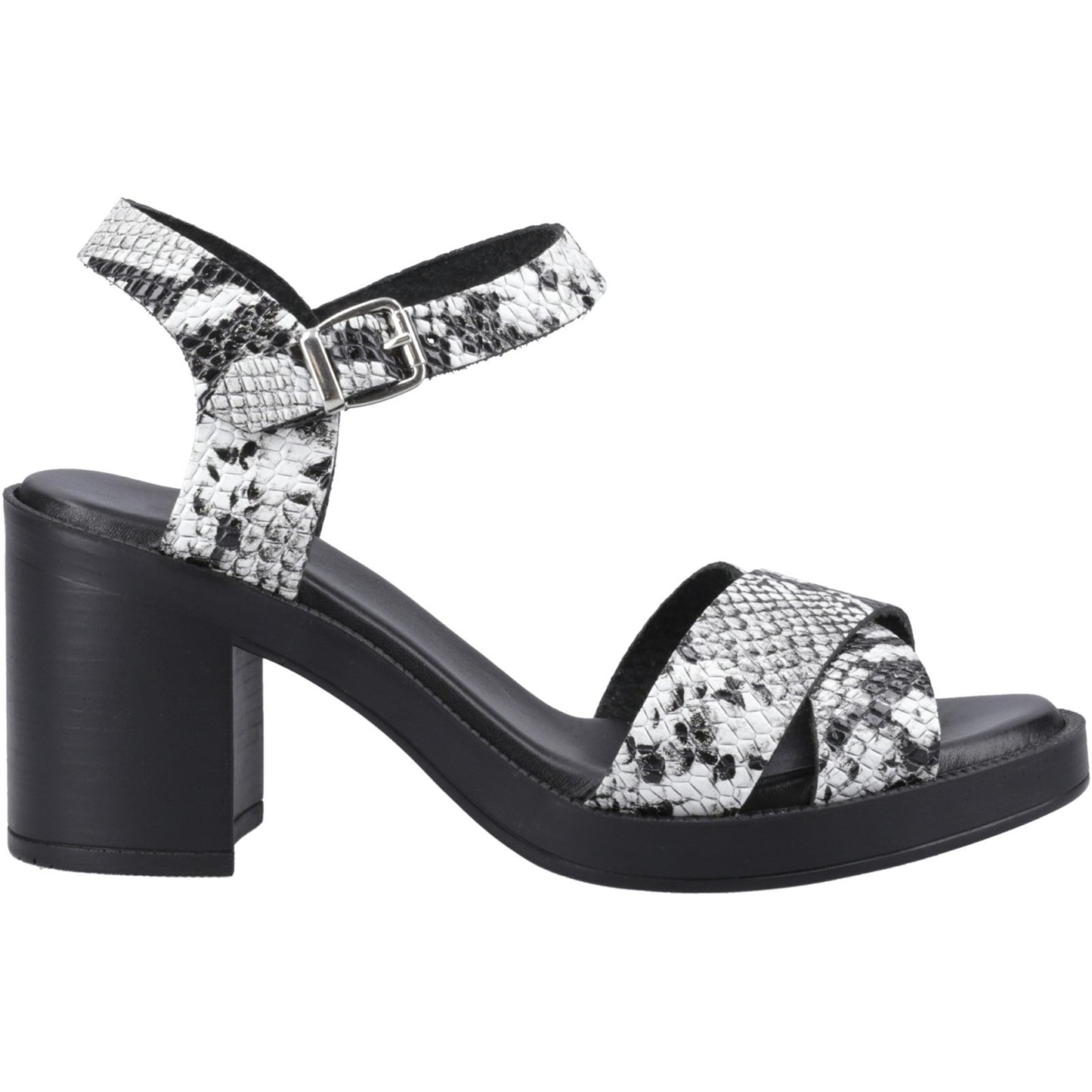 Hush Puppies Georgia Womens Snake Heeled Sandal