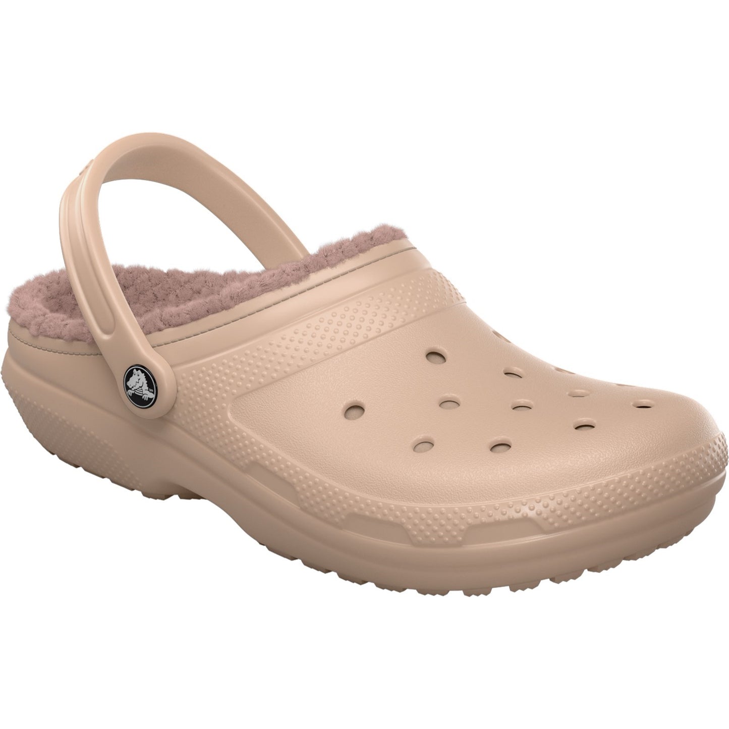 Crocs Classic Lined Womens Pink Caramel Clog