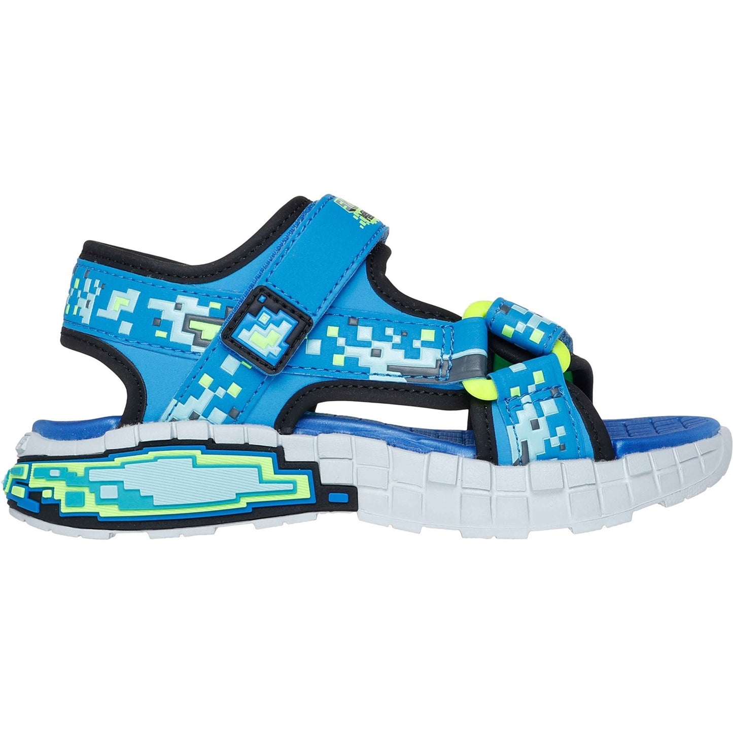 Skechers Mega Splash Boys Blue Lime Sandal
