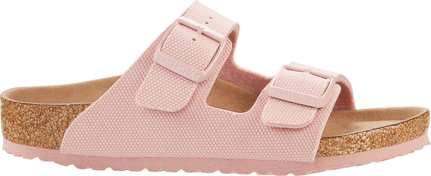 Birkenstock Arizona Kids Canvas Girls Soft Pink Vegan Sandal