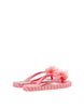 Joules Ice Cream Girls Pink Pompom Flip Flop Sandal