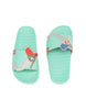 Joules Poolside Mermaid Turquoise Slider Sandal
