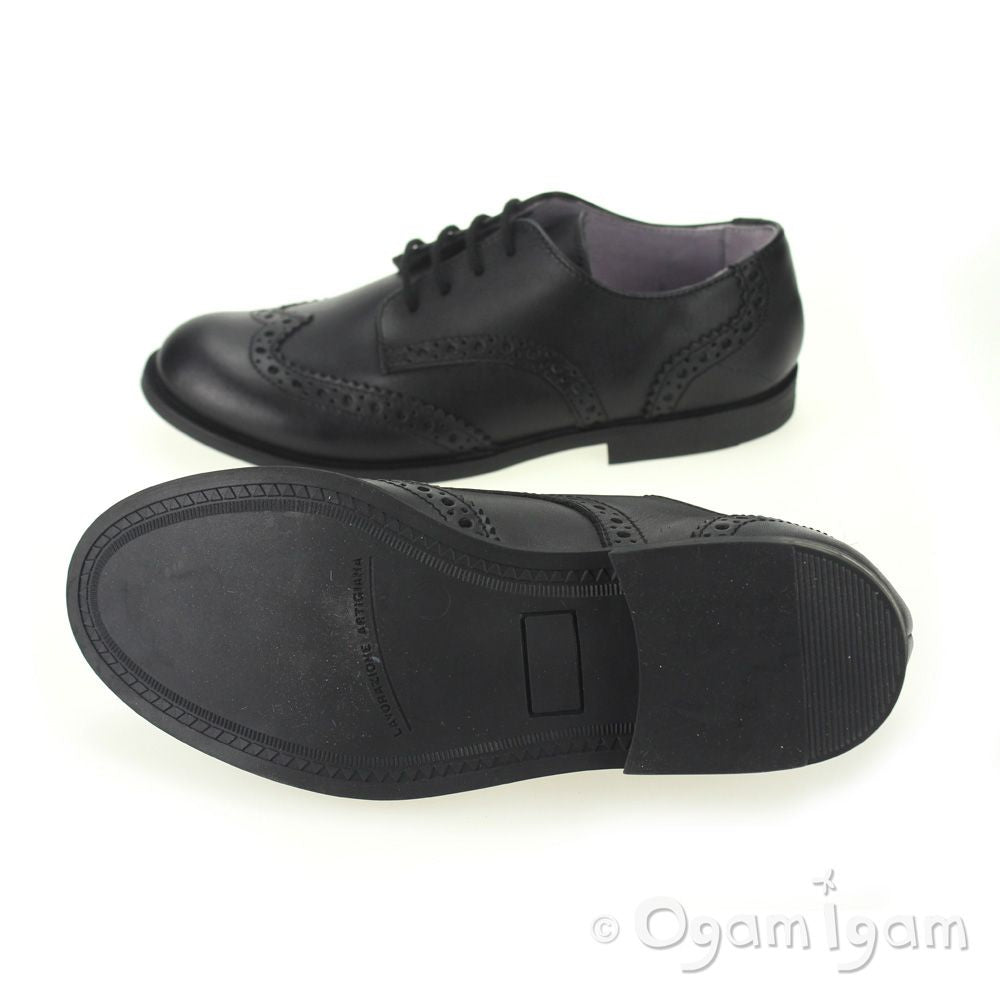 Start-rite Burford Girls Black School Shoe
