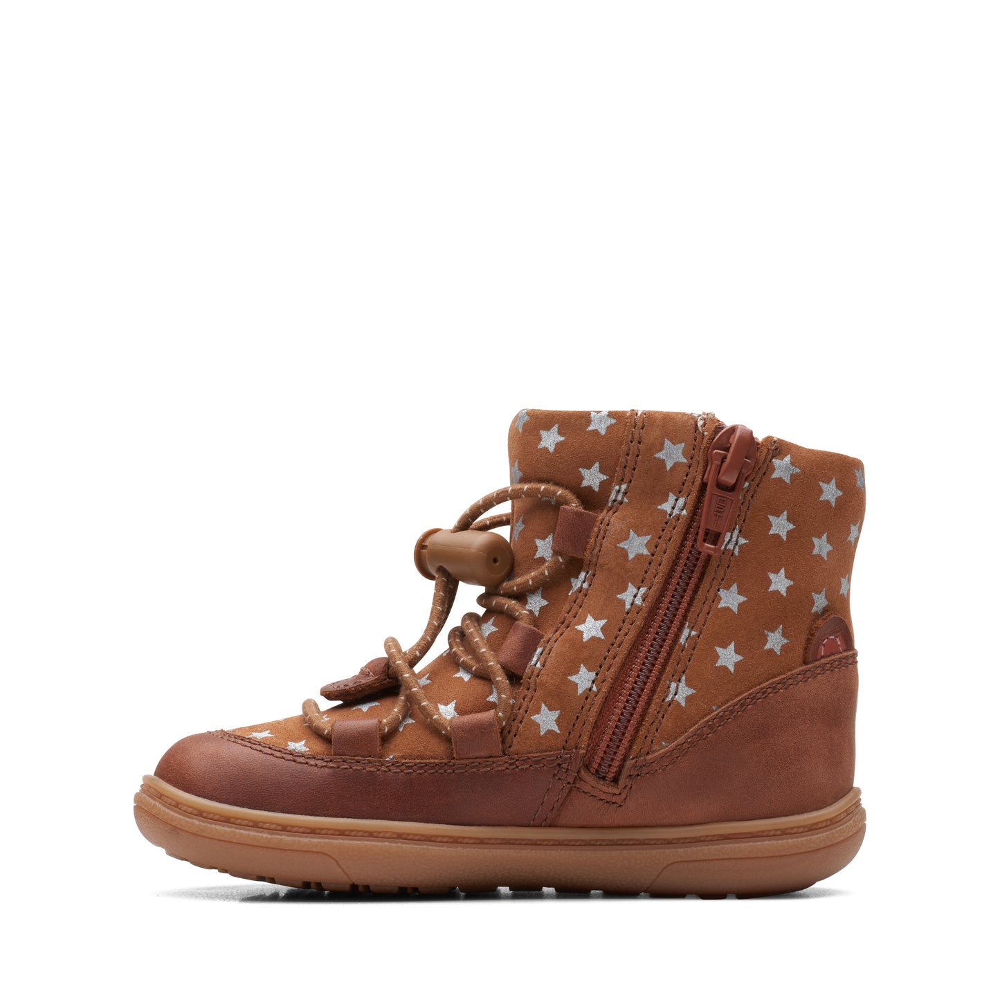 Clarks Flash Flash Girls Tan Star Boot