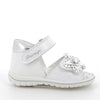 Primigi Baby Sweet Girls White Silver Flower Sandal