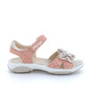 Primigi Breeze Girls Pink Silver Flower Sandal