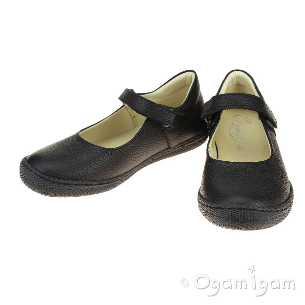Primigi Morine Girls Black School Shoe