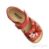 Angulus Embroidered Sandal Girls Red Coral Sandal