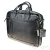 Rowallan Small Twin Handled Briefcase in Black Leather