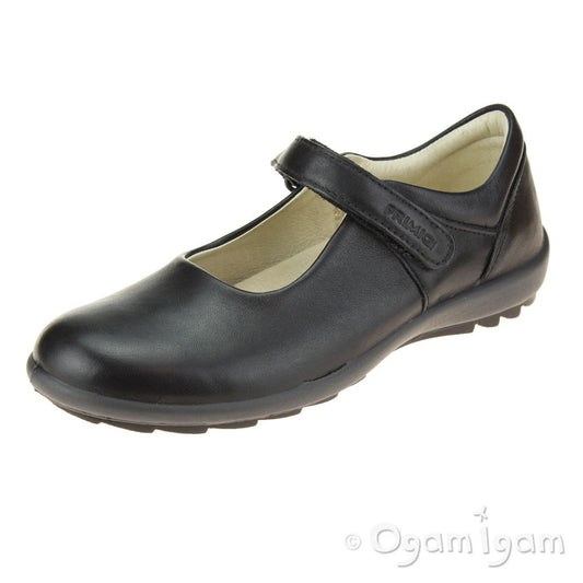 Primigi Olea Girls Black School Shoe