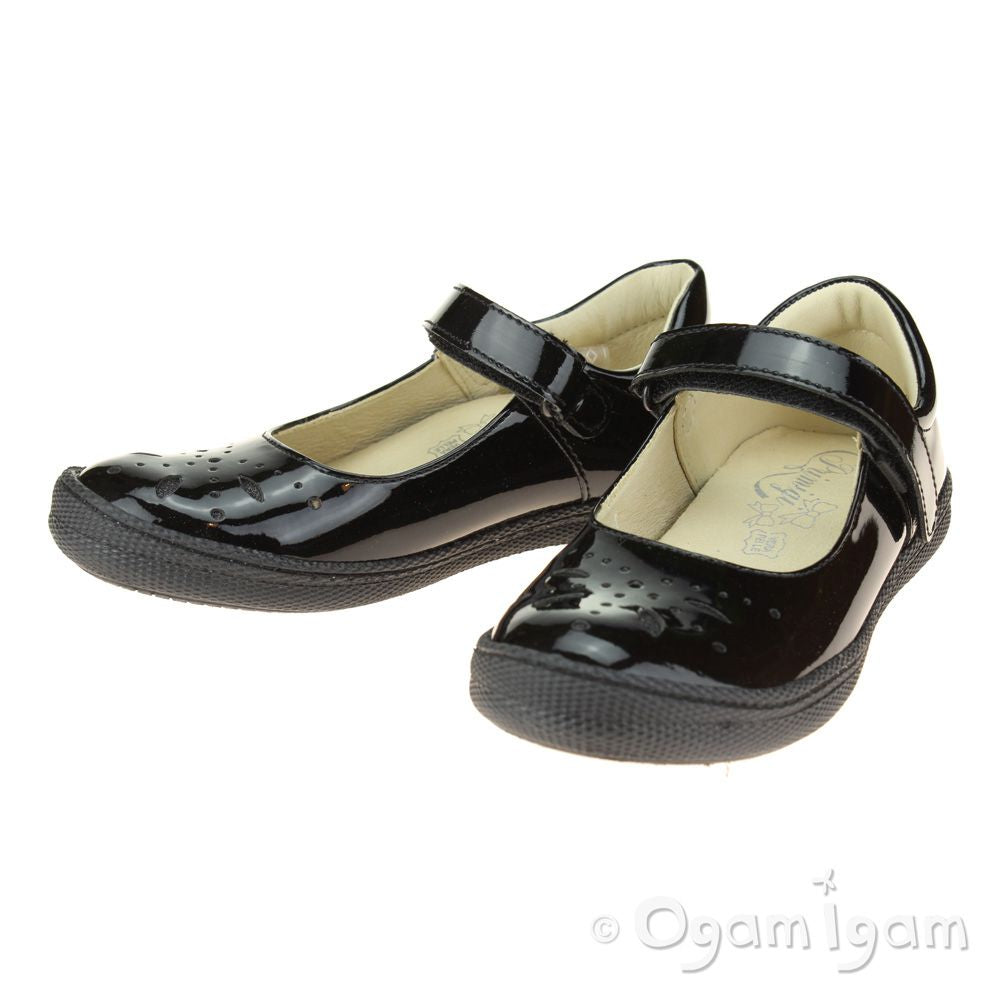 Primigi Clemence Girls Black Patent School Shoe