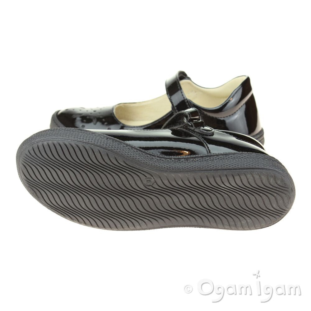 Primigi Clemence Girls Black Patent School Shoe