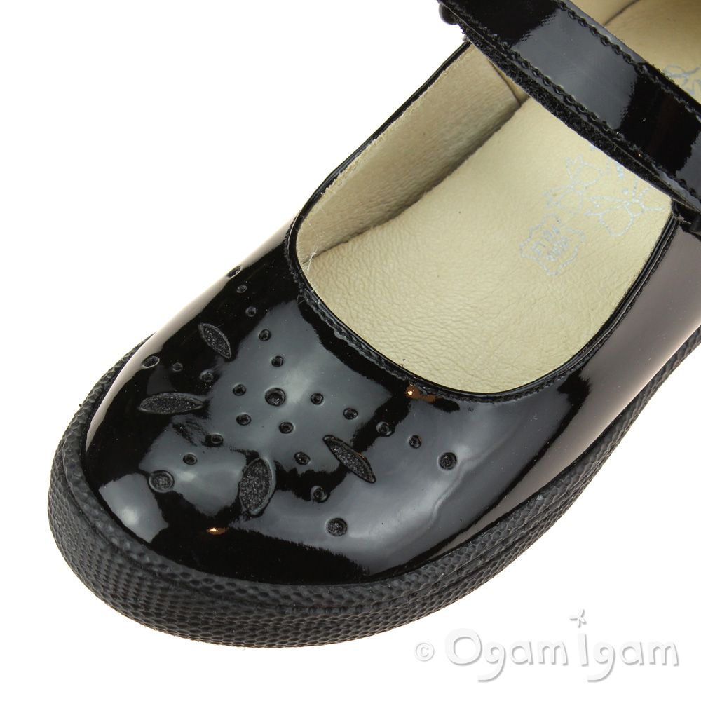Primigi Clemence Girls Black Patent School Shoe