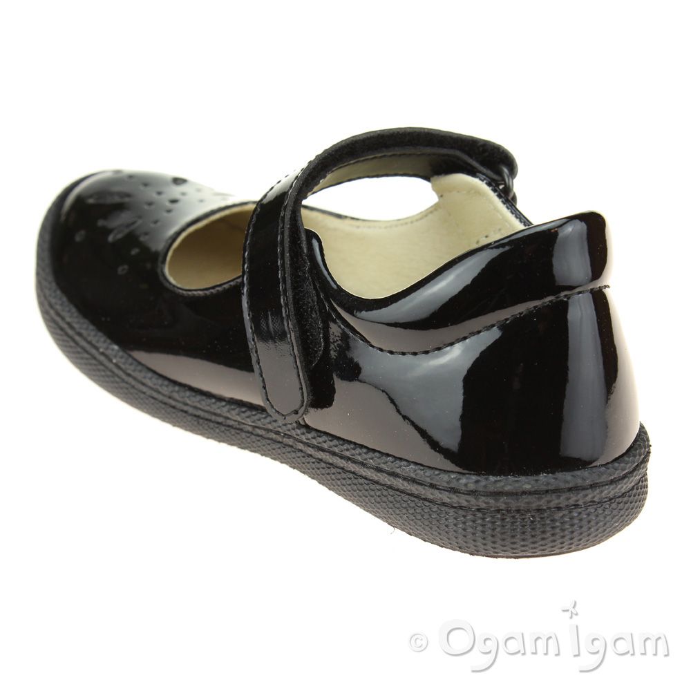 Primigi Clemence Girls Black Patent School Shoe