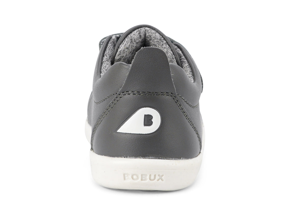 Bobux Grass Court Boys Infants Smoke Grey Trainer Shoe