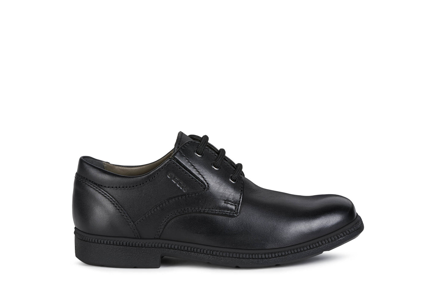 Geox Federico Boys Black School Shoe