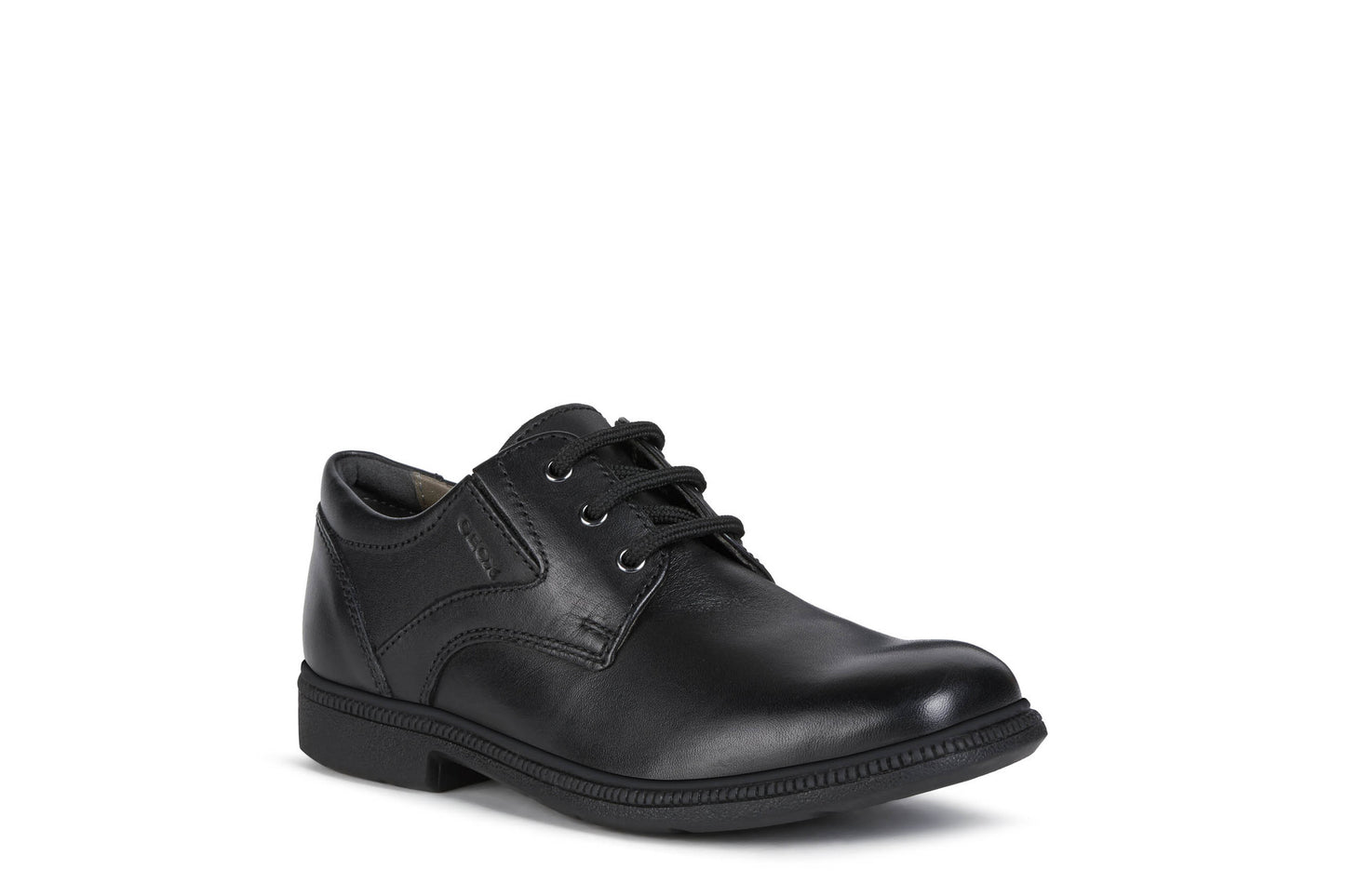 Geox Federico Boys Black School Shoe
