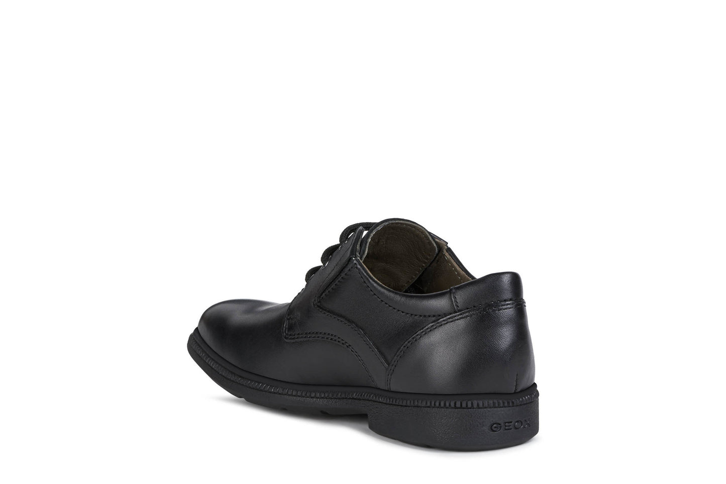 Geox Federico Boys Black School Shoe