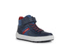 Geox Weemble Boys Navy-Red Trainer Boots