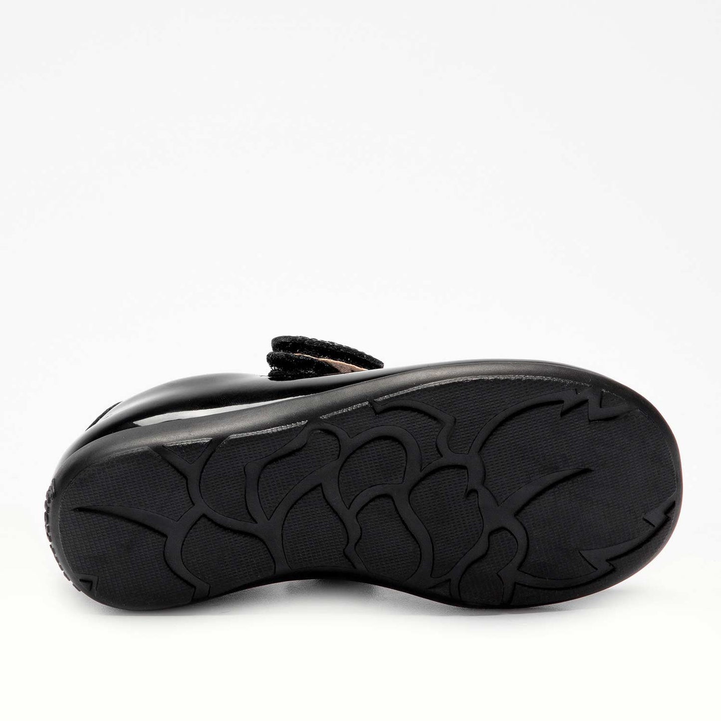 Lelli Kelly Colourissima Heart Girls Black Patent School Shoe G Width
