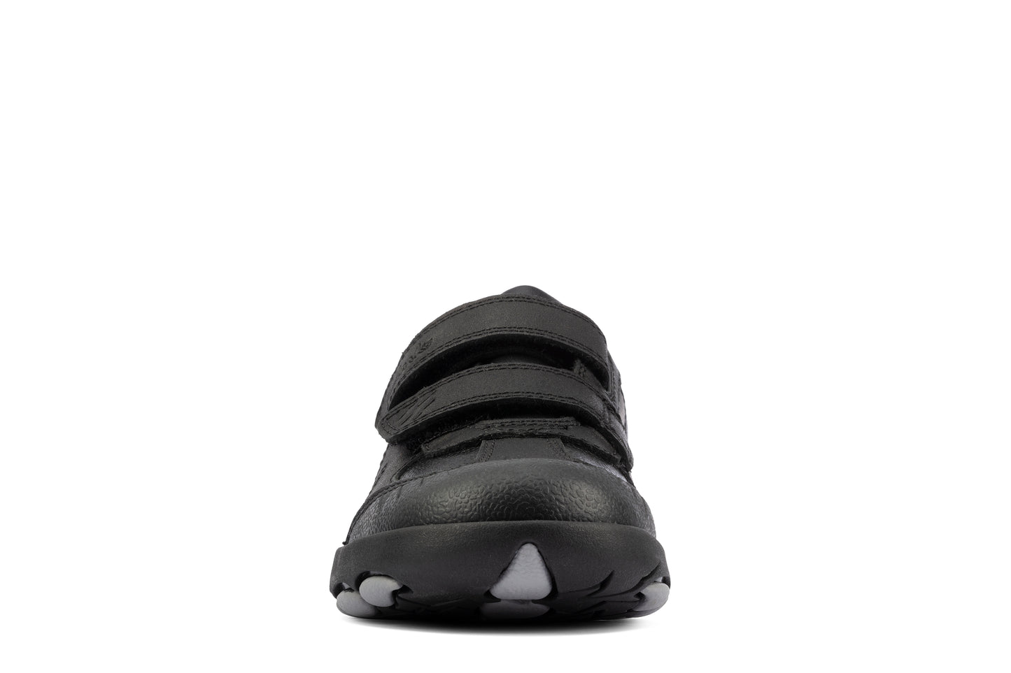 Clarks Rex Stride Kid Boys Black School Shoe