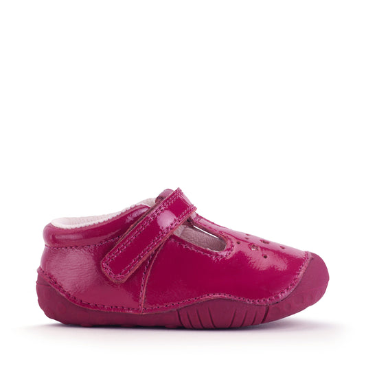 Start-rite Tumble Girls Cherry Red Star Shoe