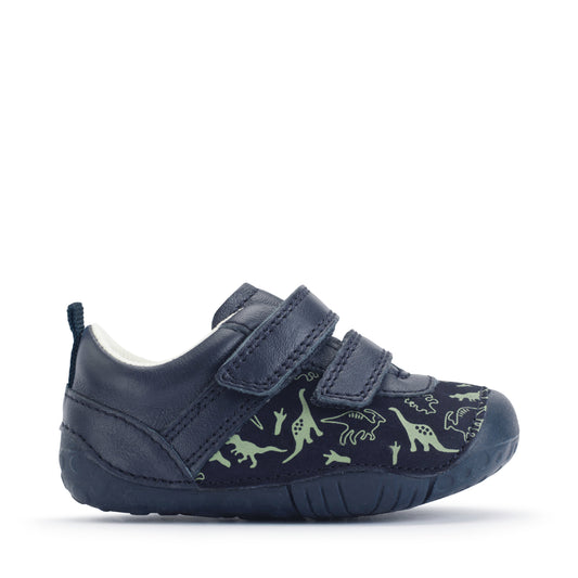 Start-rite Roar Boys Navy Dinosaur Pre-Walker Shoe