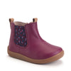 Start Rite Avenue Girls Red Plum Leopard Chelsea Boot