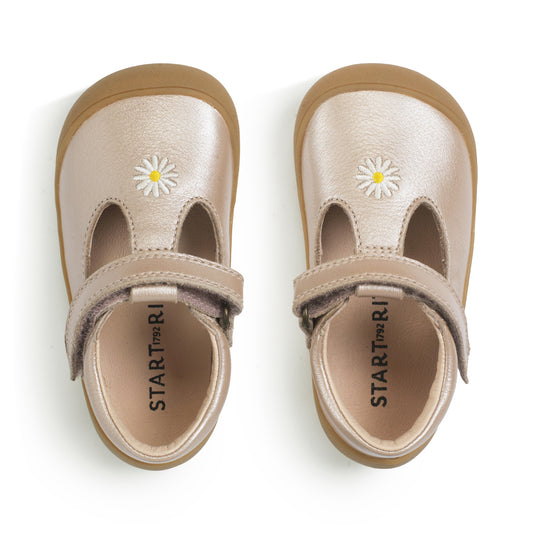 Start-rite Floret Girls Metallic Taupe Daisy Shoe