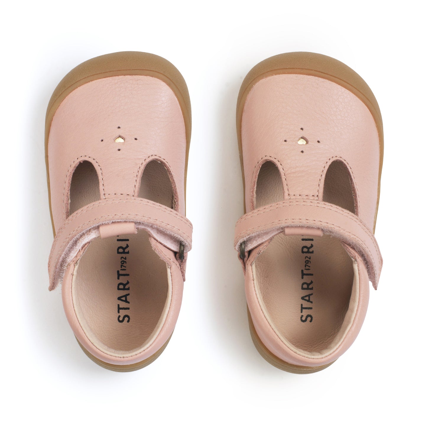 Start-rite Charms Girls Dusky Pink T-Bar Shoe