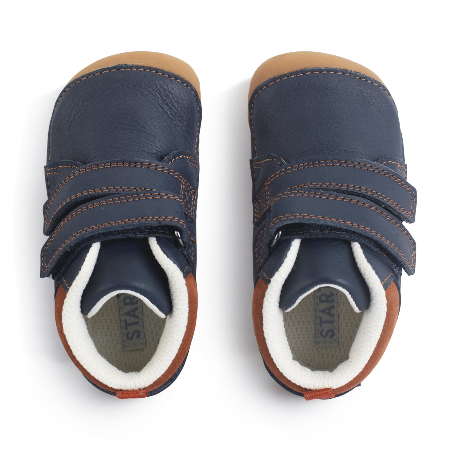 Start Rite Pip Boys Navy Soft Babies Boots