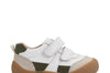 Start-rite Duel Boys White Green Shoe
