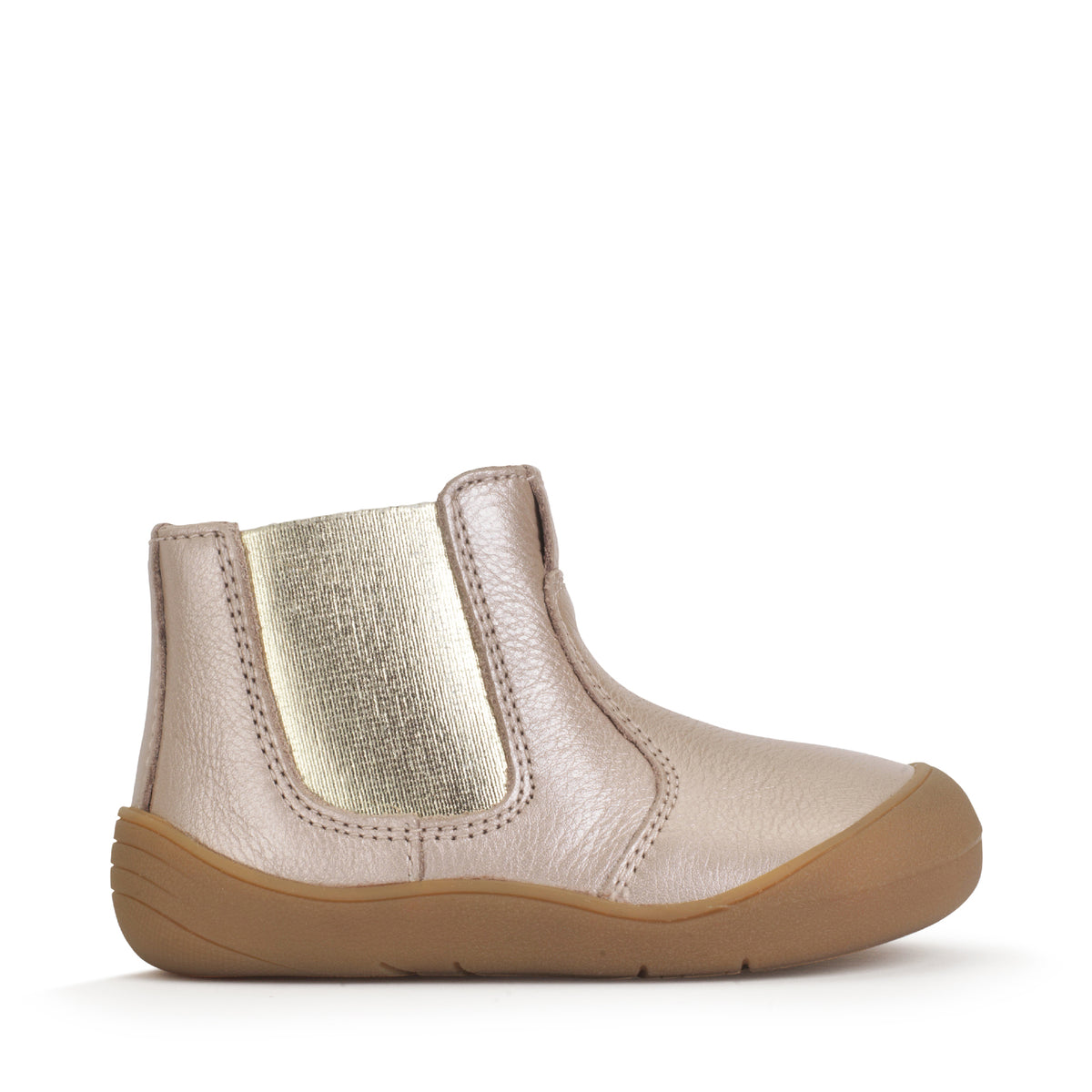 Start Rite Little Chelsea Girls Metallic Taupe Infants Boot