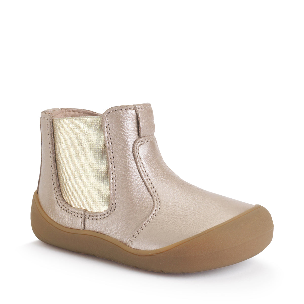 Start Rite Little Chelsea Girls Metallic Taupe Infants Boot