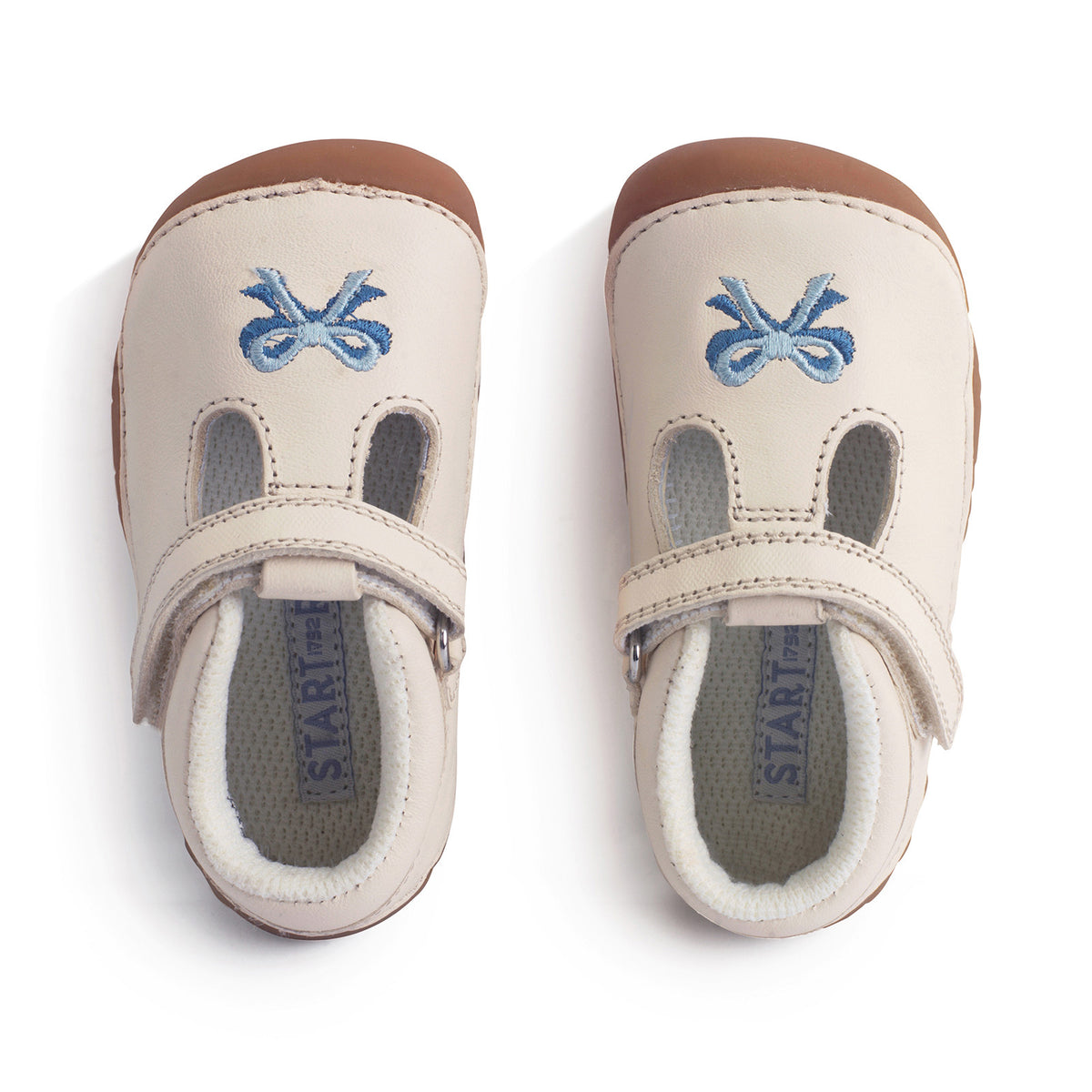 Start-rite Squish Girls Cream Bow Shoe