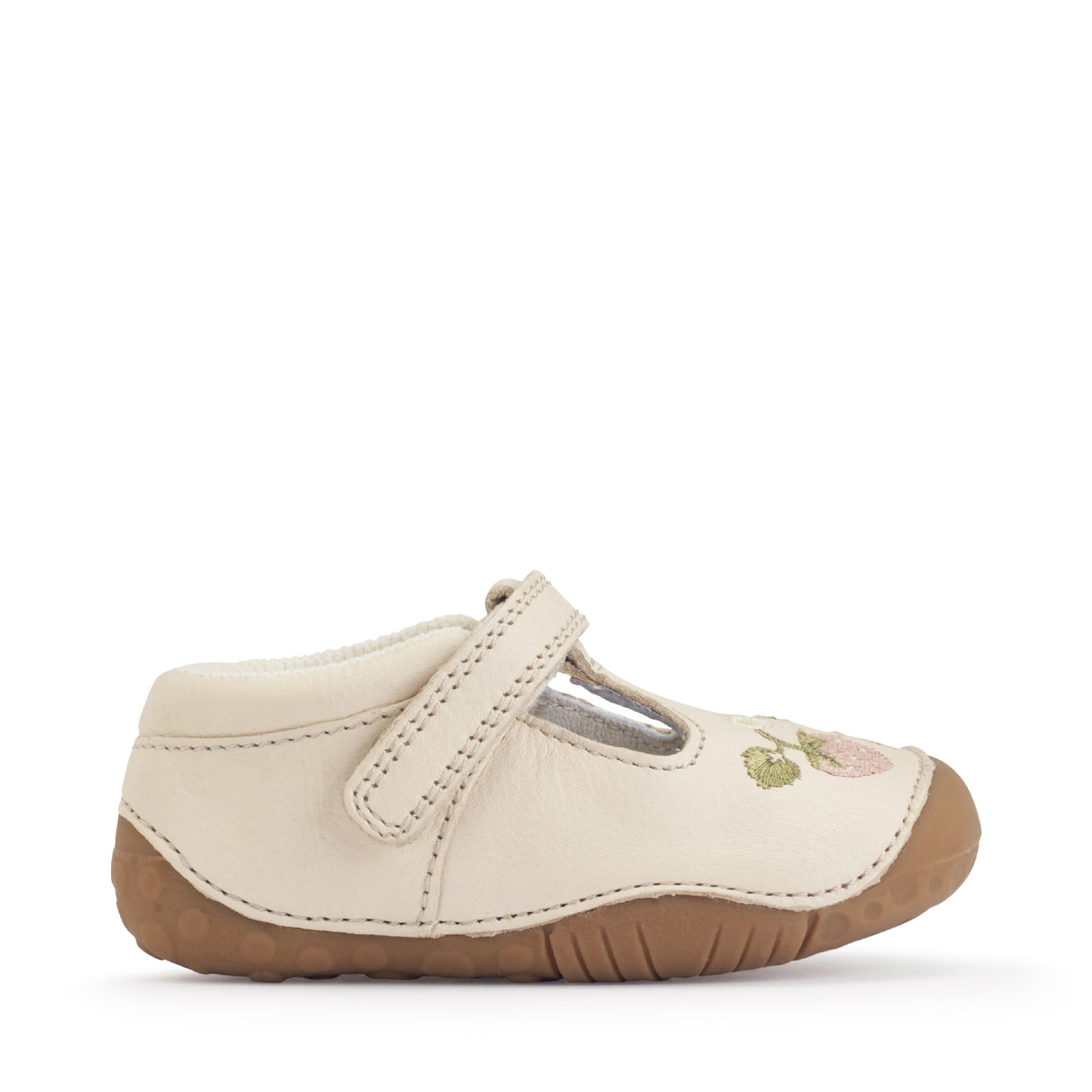 Start-rite Squish Girls Cream Strawberry Shoe
