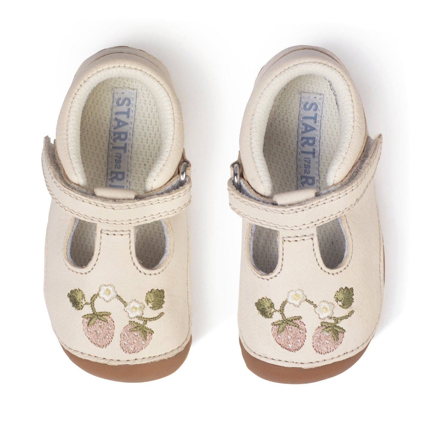 Start-rite Squish Girls Cream Strawberry Shoe