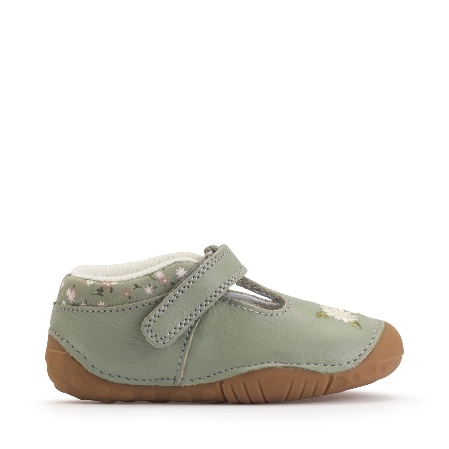 Start-rite Squish Girls Green Daisy Shoe
