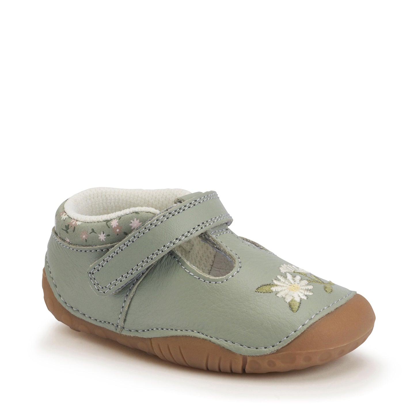 Start-rite Squish Girls Green Daisy Shoe