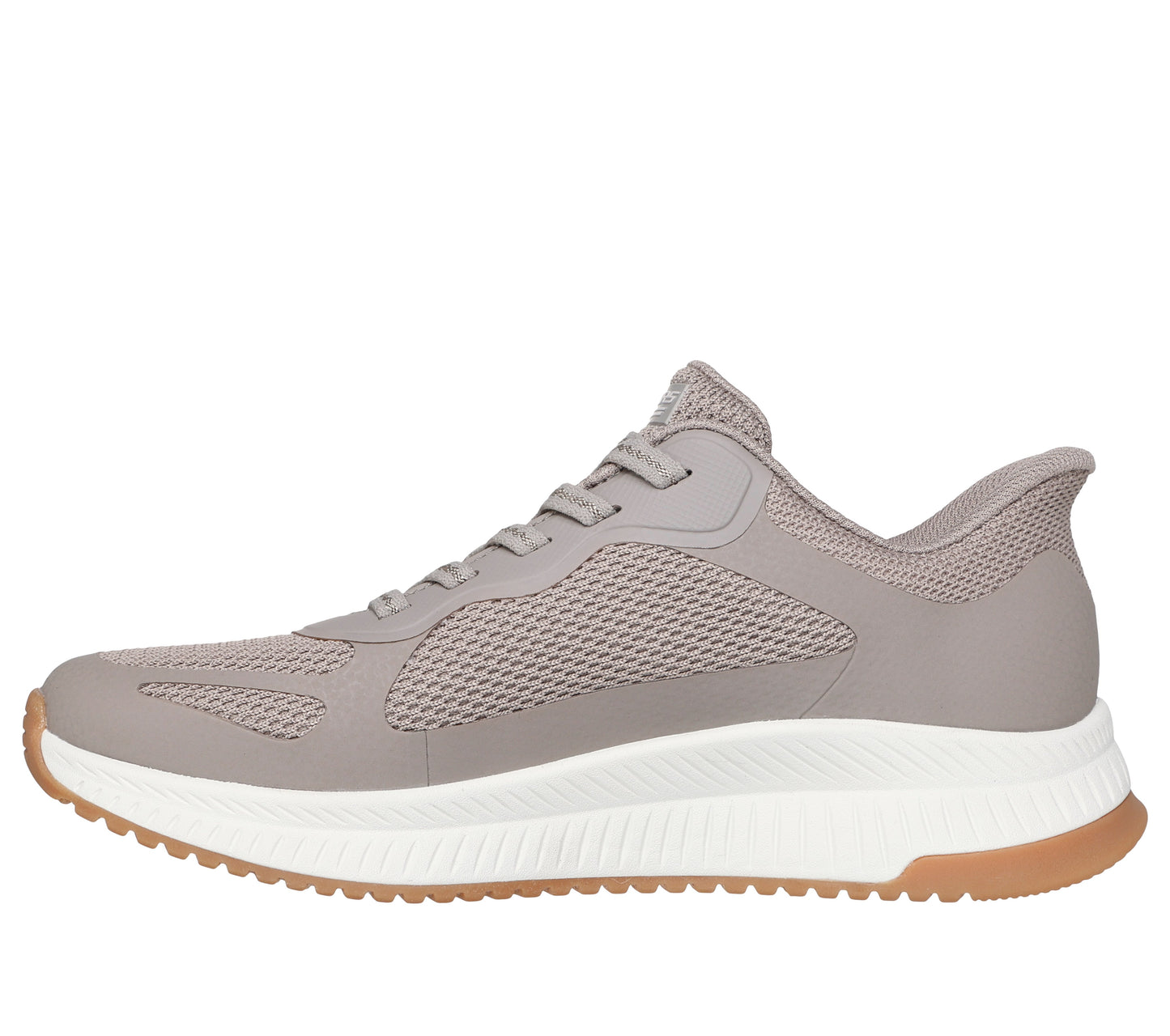 Skechers Bobs Squad Staple Look Womens Taupe Trainer