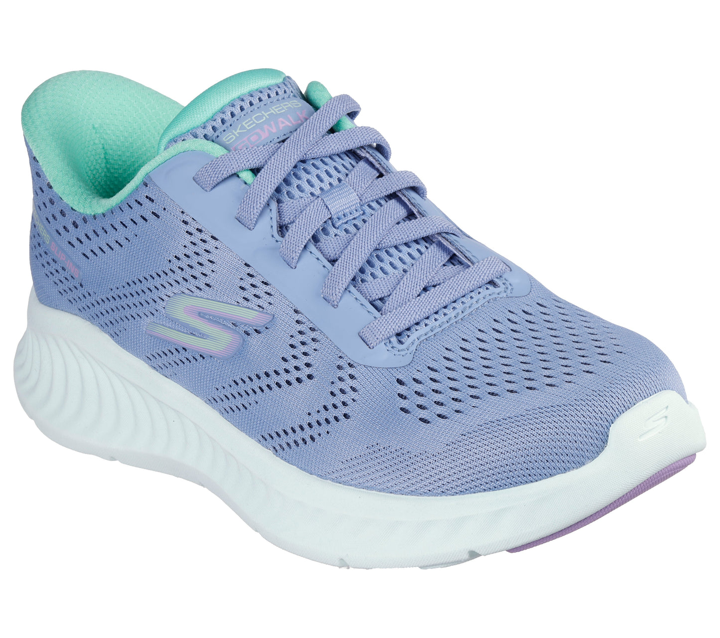 Skechers Go Walk Now Khloe Womens Blue Green Trainer