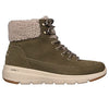Skechers Glacial Ultra Woodlands Womens Olive Green Boot