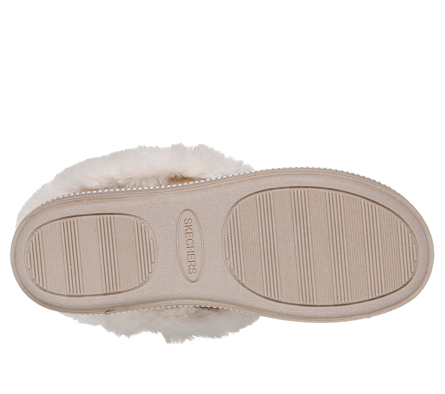 Skechers Cozy Campfire Winter Nights Womens Beige Slipper