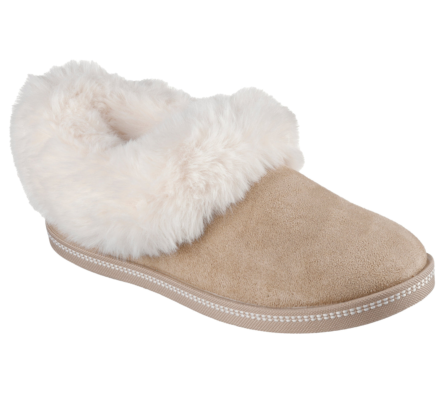 Skechers Cozy Campfire Winter Nights Womens Beige Slipper