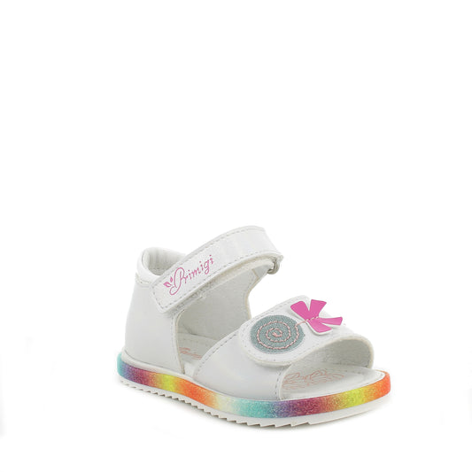 Primigi Happy Starlet Girls White Rainbow Sandal