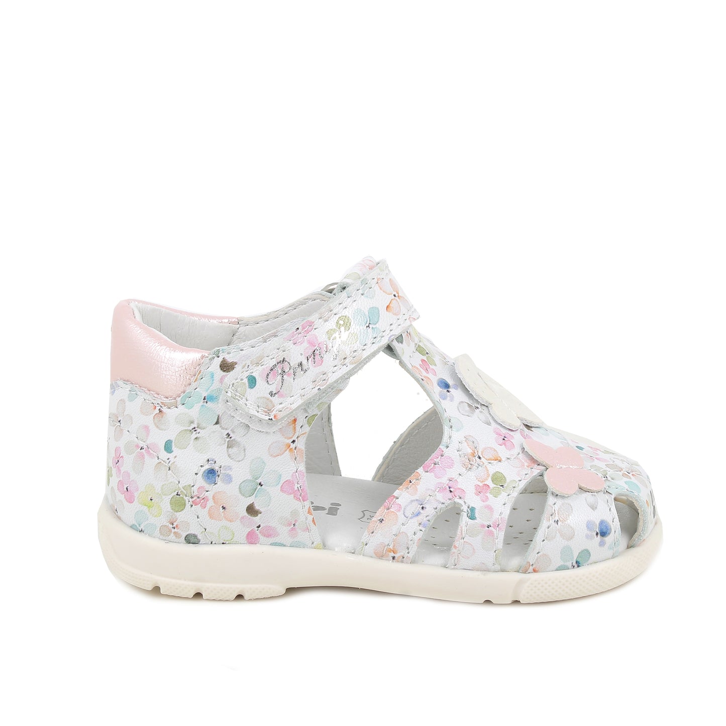 Primigi Multi Flower Girls White Closed Toe Sandal