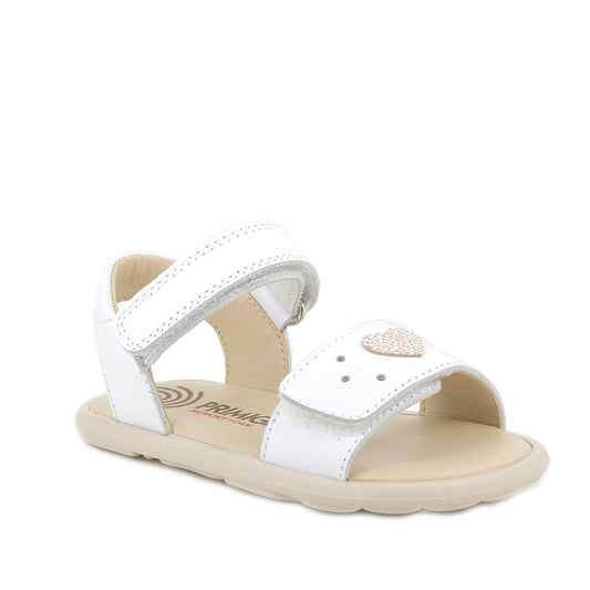 Primigi Heart Girls White Barefoot Sandal