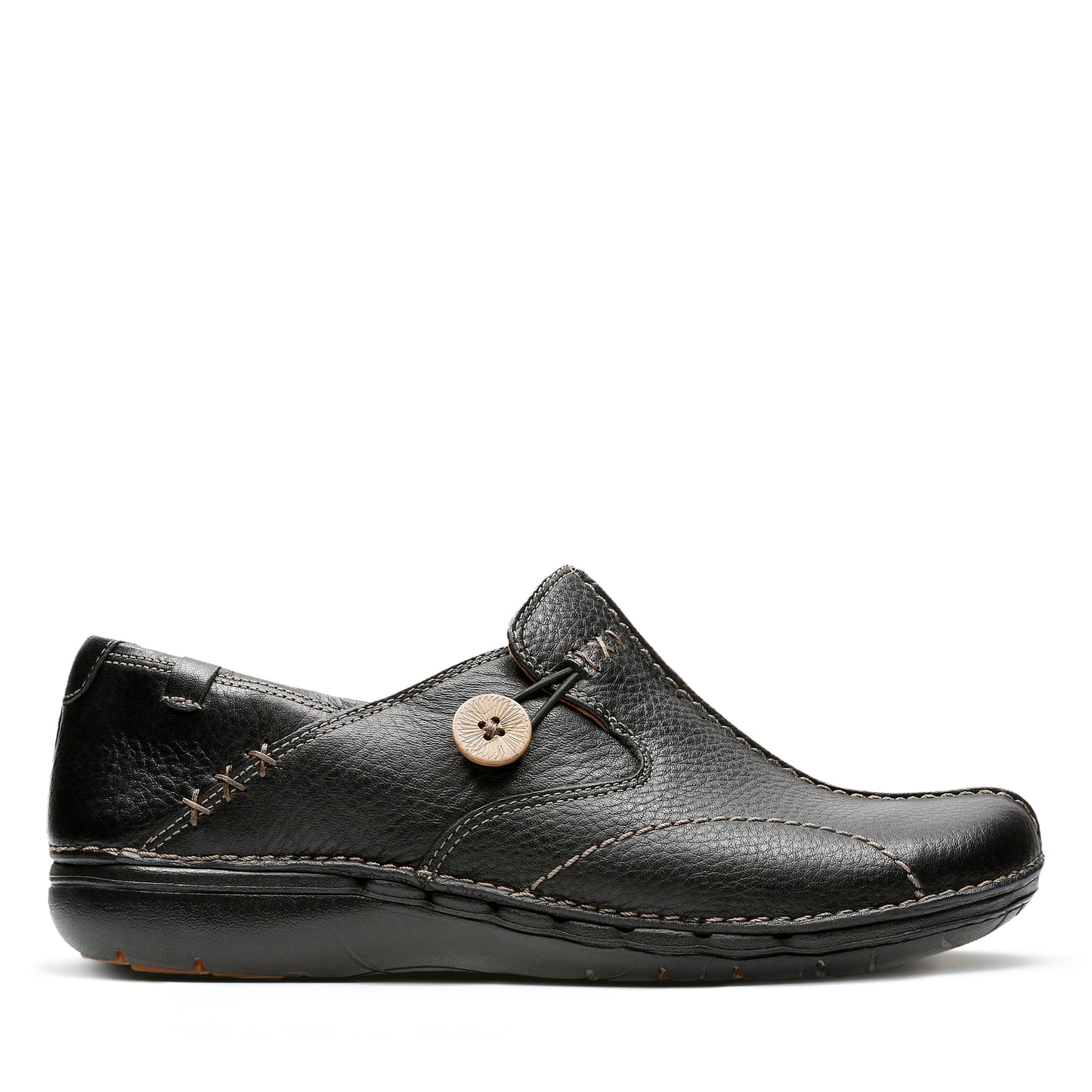 Clarks Un Loop Womens Black Shoe
